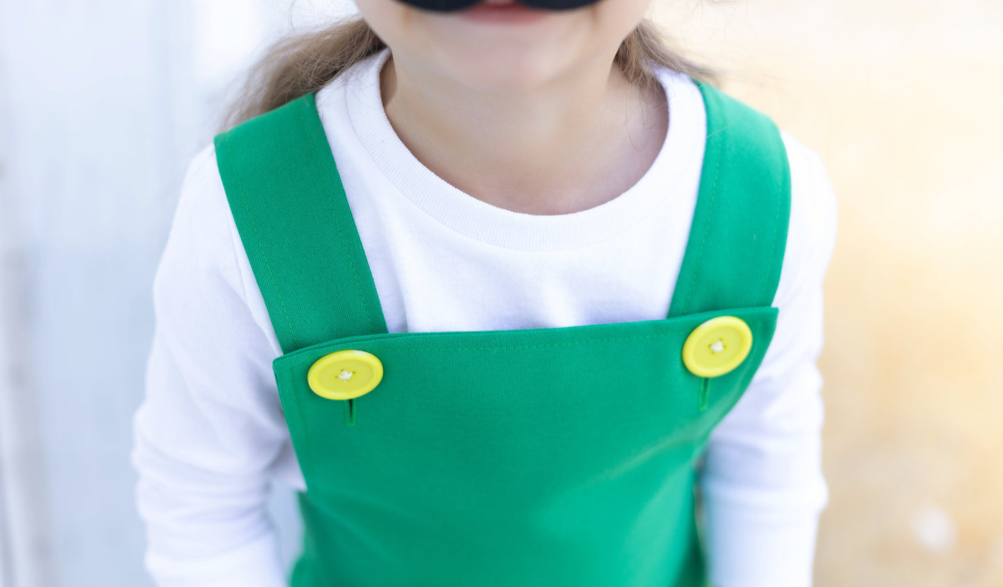 Fire Luigi Costume, Luigi Green Overalls.