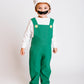 Fire Luigi Costume 4 piece set.