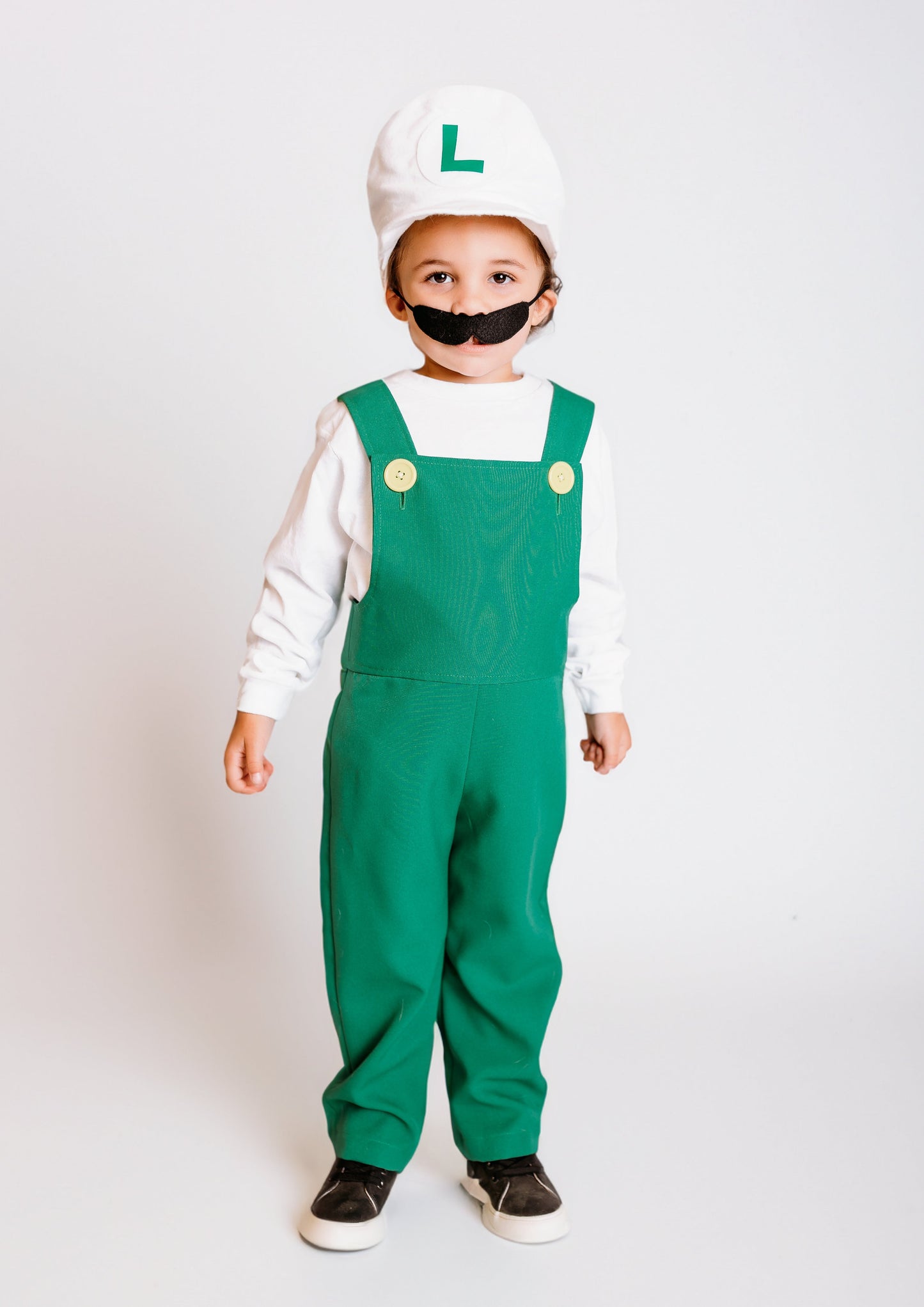 Fire Luigi Costume 4 piece set.