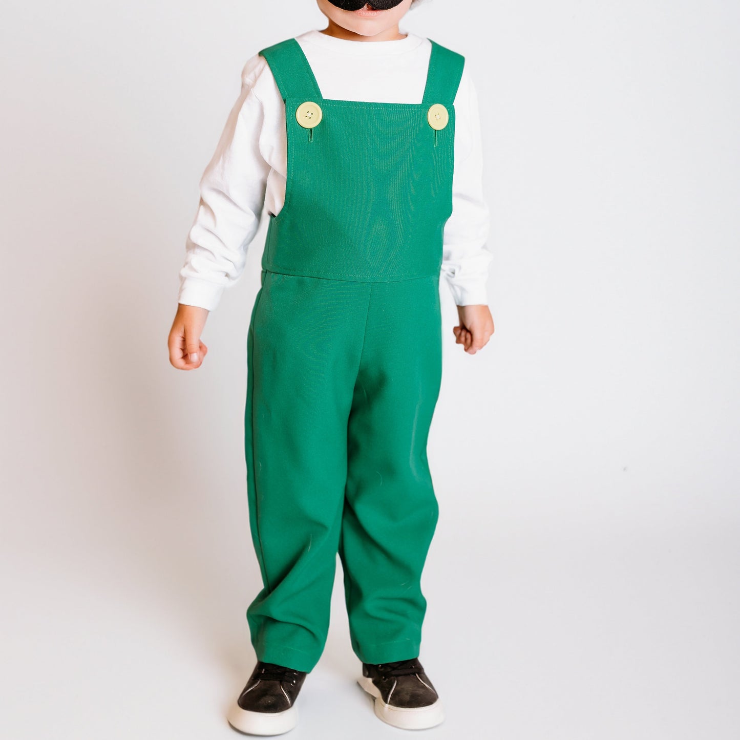 Fire Luigi Costume, Luigi Green Overalls.