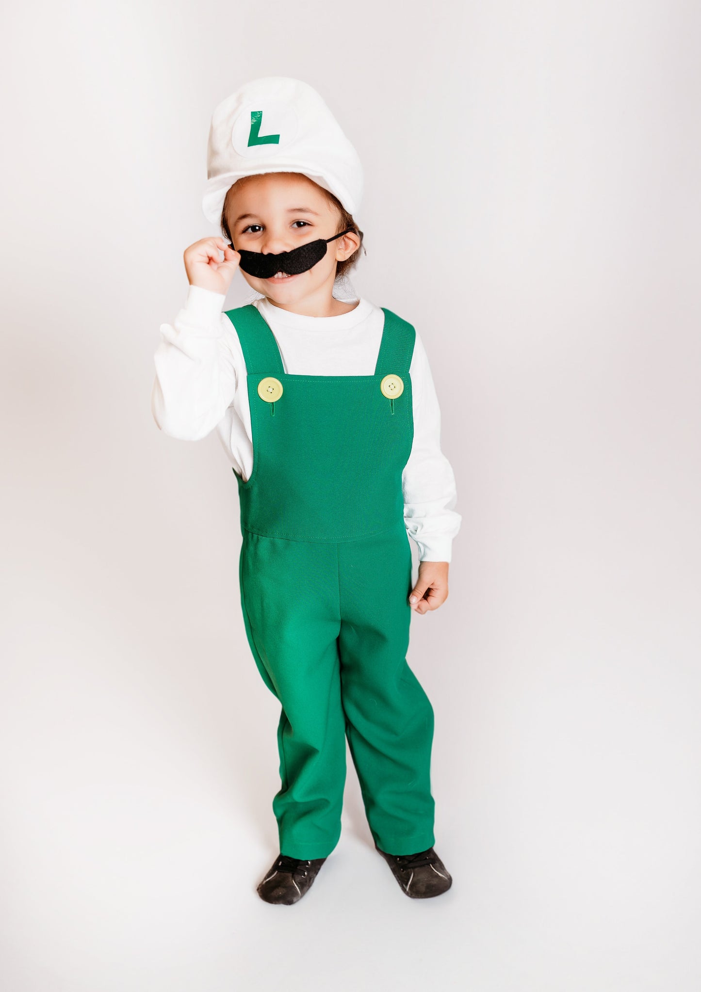 Fire Luigi Costume 4 piece set.