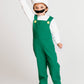 Fire Luigi Costume 4 piece set.