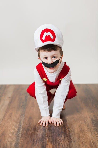 Mario Bros Handmade Costume Sets for Kids — Mario, Luigi, Fire Mario & Fire Luigi